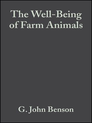 cover image of The Well-Being of Farm Animals